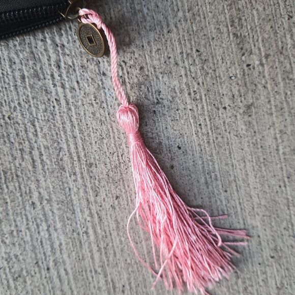 Mexican Colorful Embroidered 10x6 Small Wristlet Bag Sectioned Purse Clutch - Picture 5 of 10